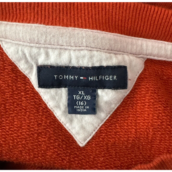 Tommy Hilfiger Dress Girls XL High Risk Red White H Dress Sweatshirt Casual - Picture 4 of 6